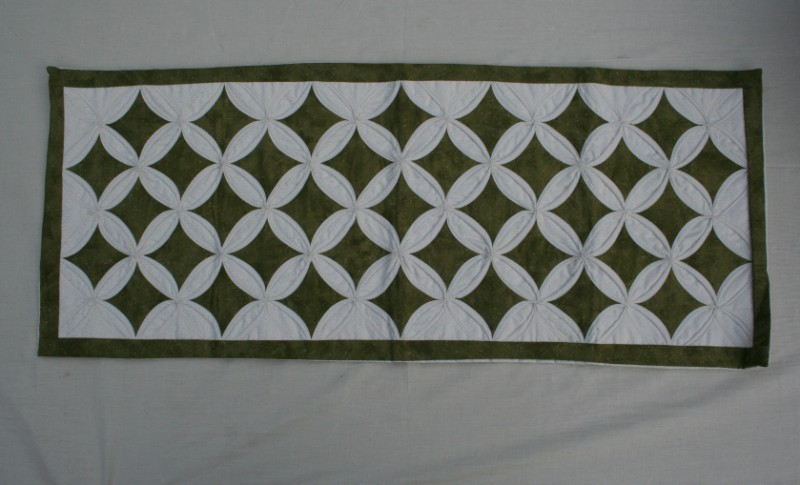 Cathedral Window Table Runner