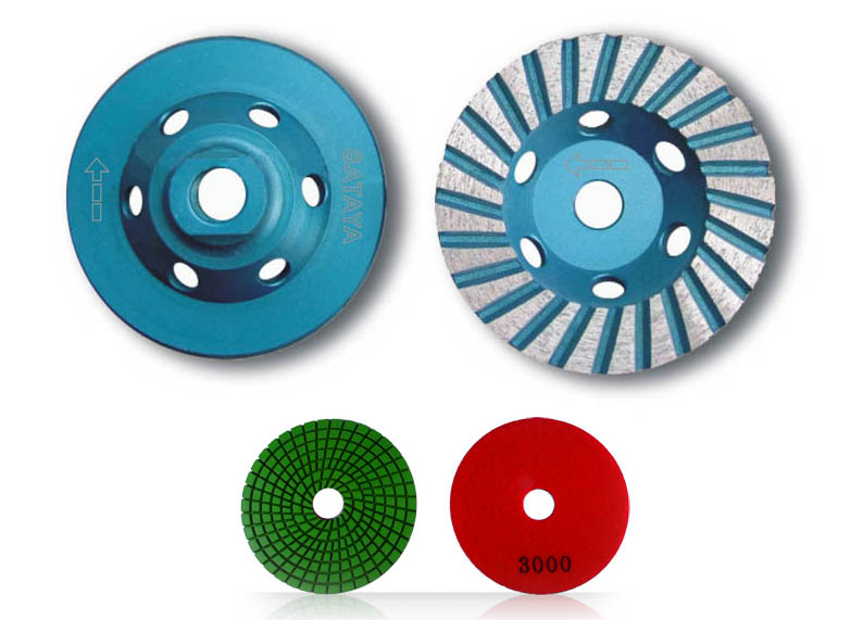 Diamond Grinding Cup Wheels &amp; Diamond Flexible Polishing Pads