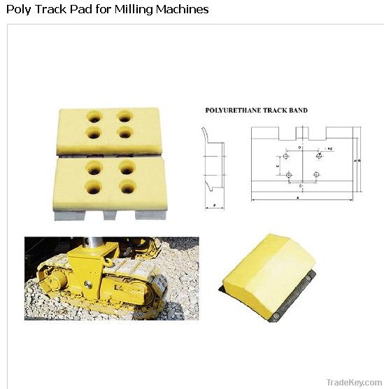 Polyurethane track pad (Unitary)