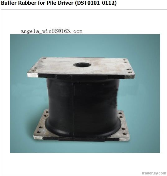 Buffer rubber for pile driver