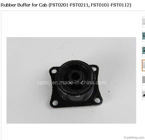 Buffer rubber for cab