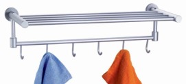 Movable  bath towel rack