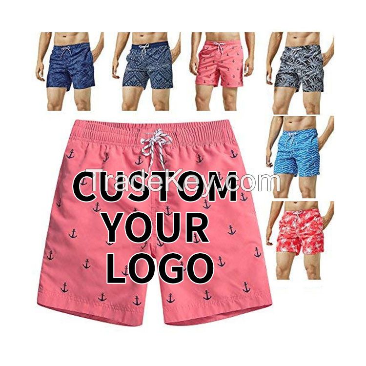 Wholesale leisure and comfortable random color high street mens summer beach shorts