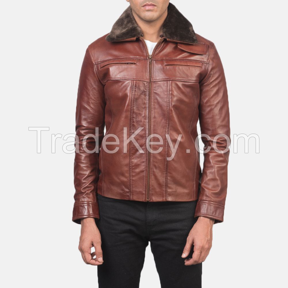 New Style Casual Winter Wear fly Leather jackets men's Custom Quality Leather Jackets Wholesale Leather Jackets For Adults