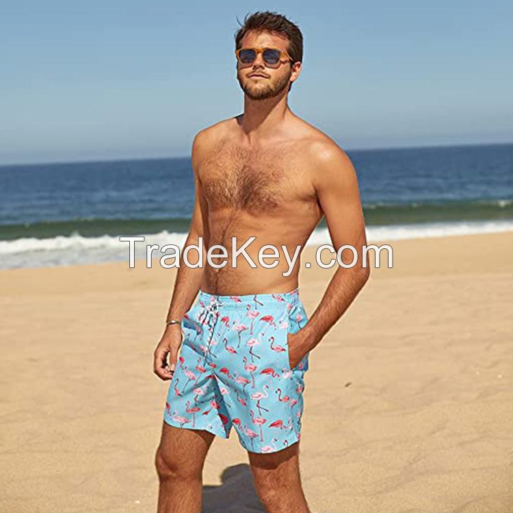 Wholesale leisure and comfortable random color high street mens summer beach shorts