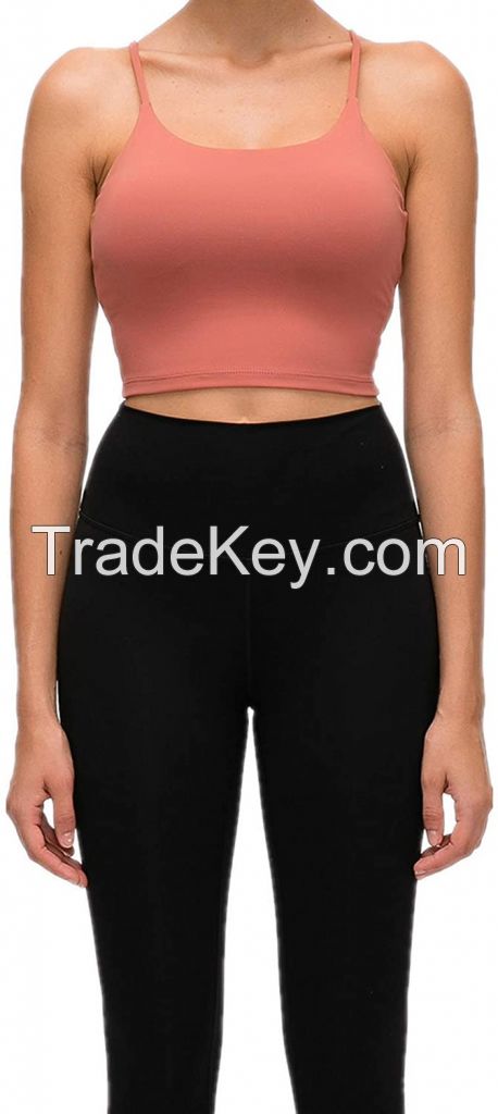 Digital Printing Logo Fitness vest popular womens sports bra yoga vest holes high neck sports Bra