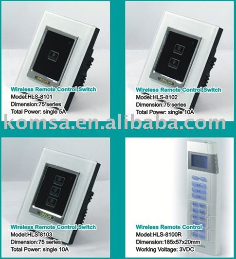 KOMSA 75 series intelligent wireless switches and remote controller