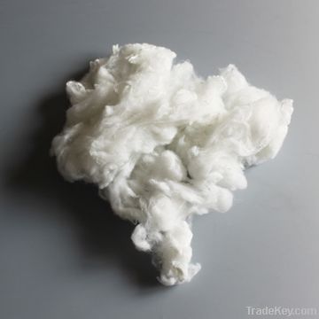 Recycled Polyester Staple Fiber raw white