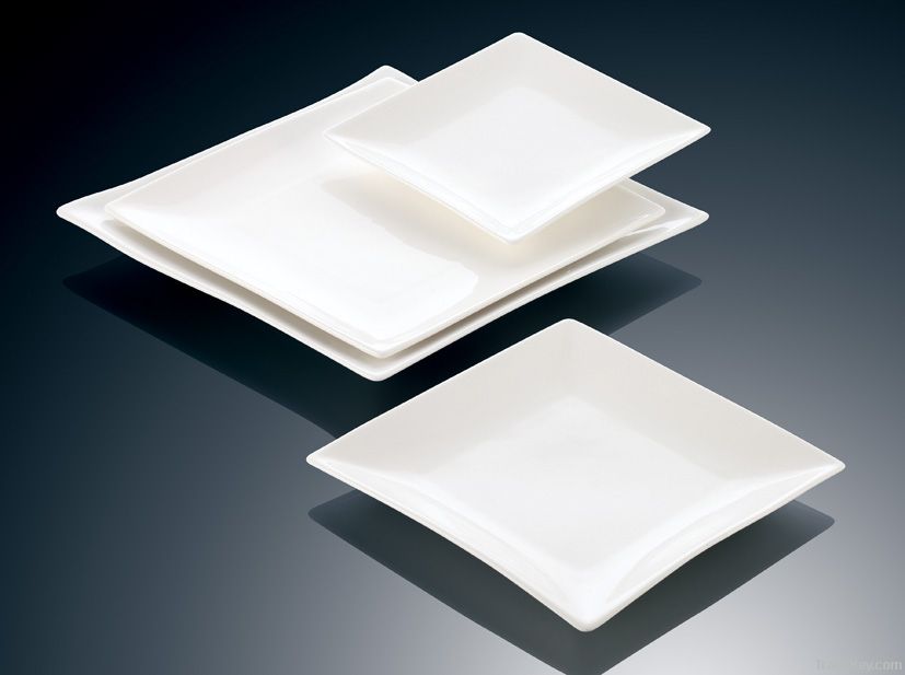 30pcs white porcelain dinnerware