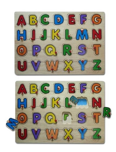 Two Layer Alphabet Wooden Puzzle