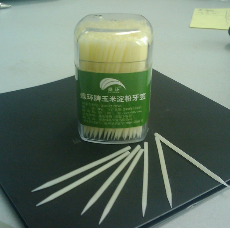 Corn starch toothpick - environment friendly - more healthy - square