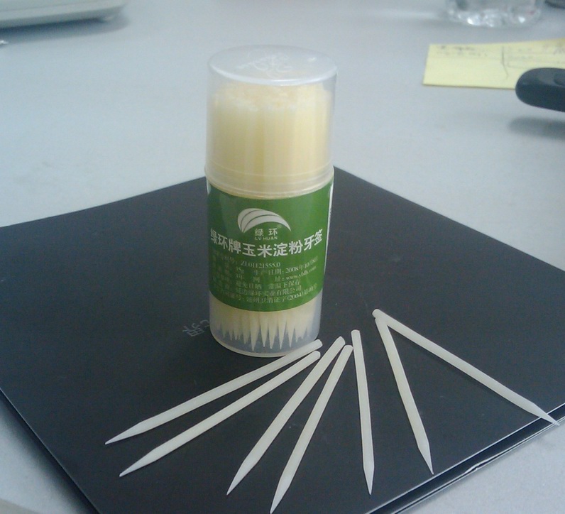 Corn starch toothpick - environment friendly - small bottle