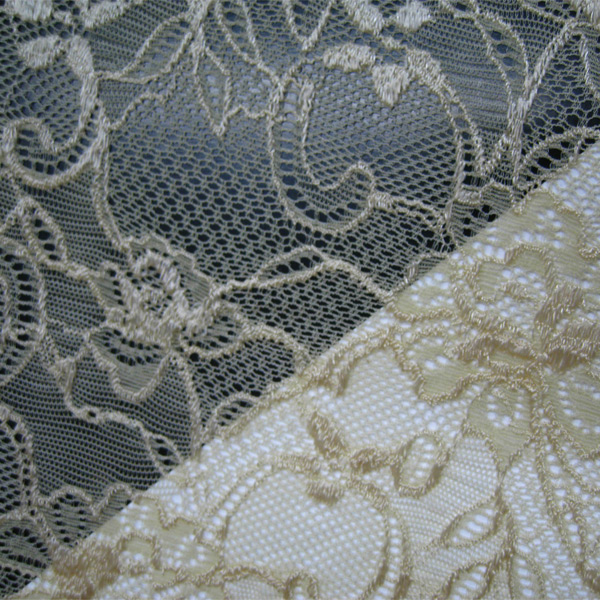 allover elastic nylon lace fabric
