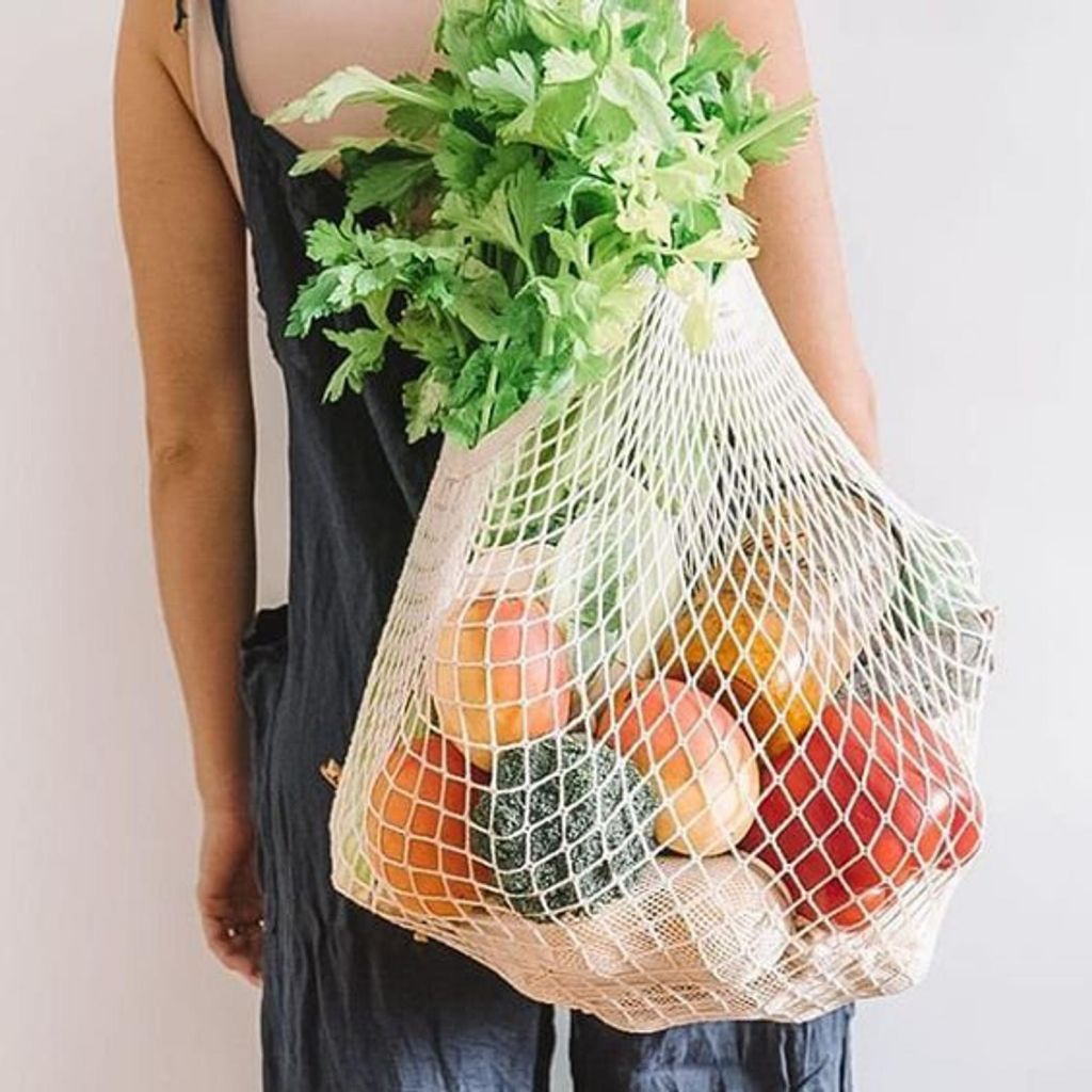 Reusable Cotton Mesh Fruit & Veg Bags - 6 Piece Set