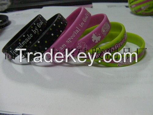 silicone bracelet, pint, printing