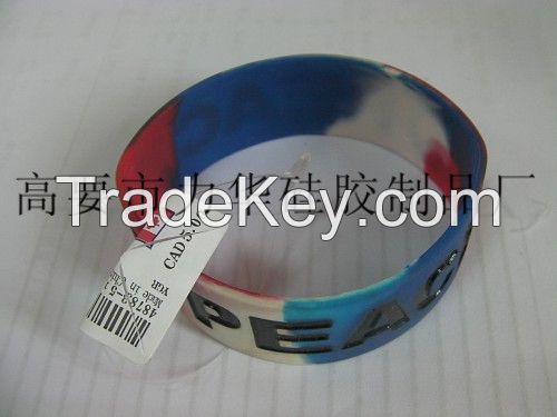 silicone bracelet, wristband