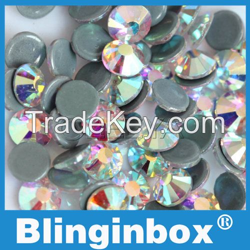 Blinginbox Brand Oleeya FactoryTop quality Crystal AB Hot Fix Rhinestone