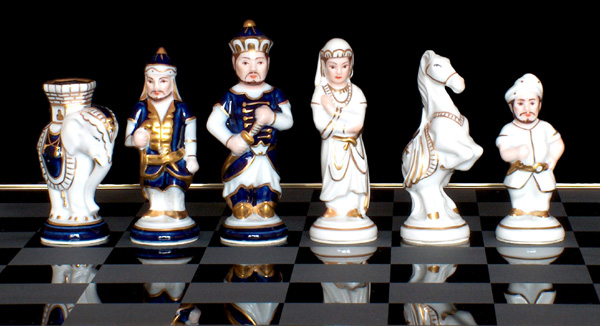 Royal Dux Porcelain Chess Set