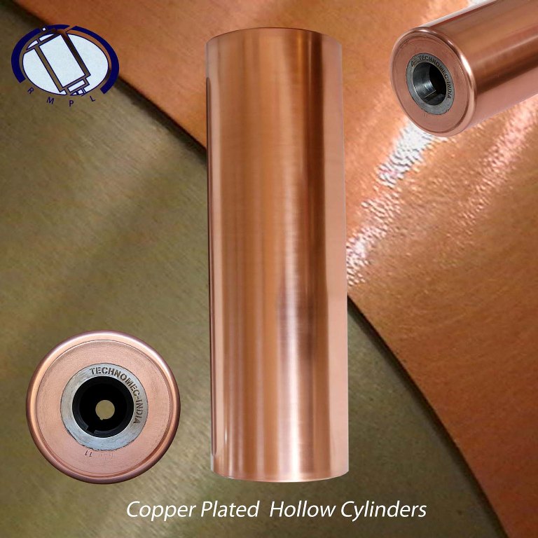 Gravure printing cylinders, Steel base, steel rollers, copper cylinders