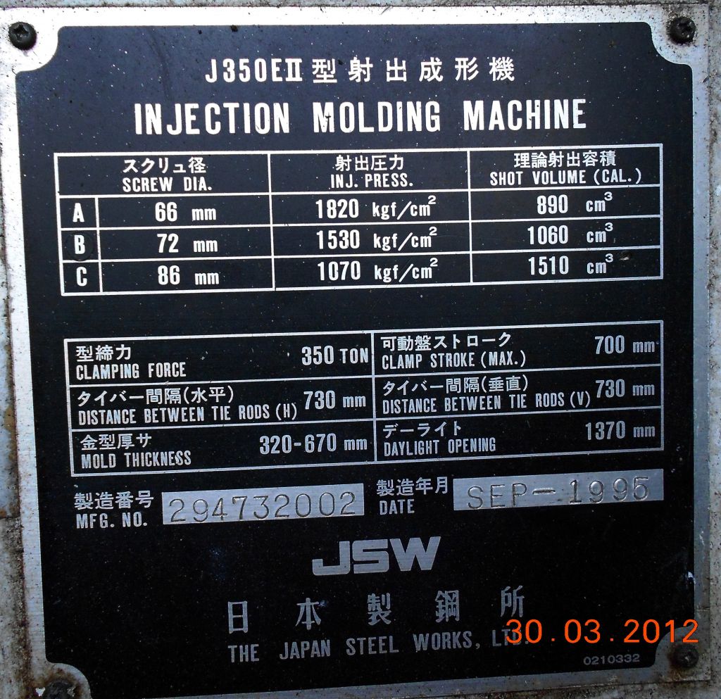 USED 1995 JSW J 350 E II