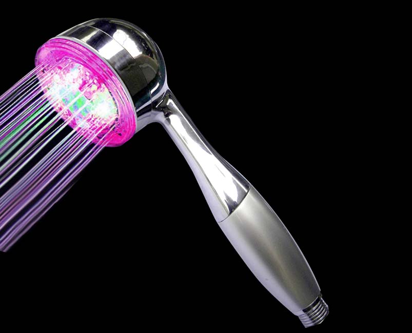 waterpowered led shower head 100% energy saving!!