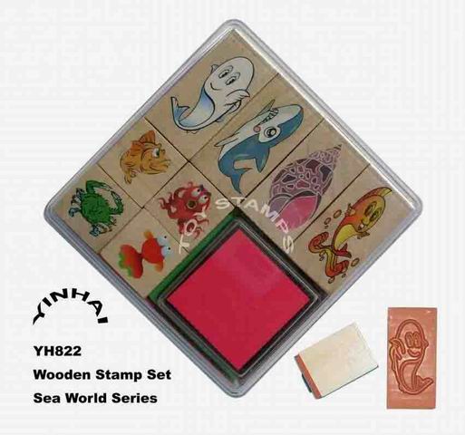 Wooden Stamp Set-Sea World