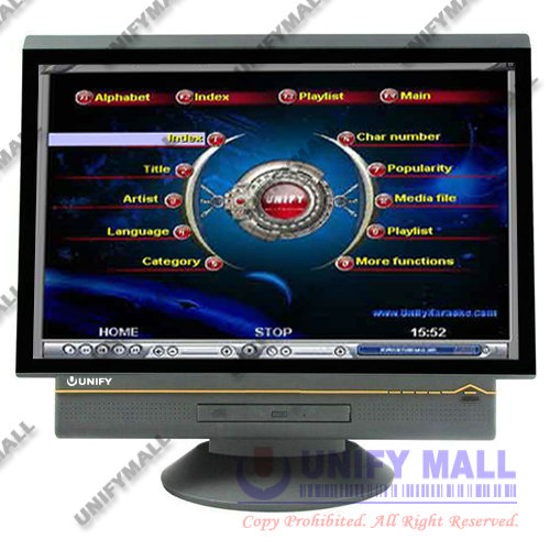 UNIFY PCKPL1000 320-2000GB HDD All-in-one PC LCD Karaoke Player