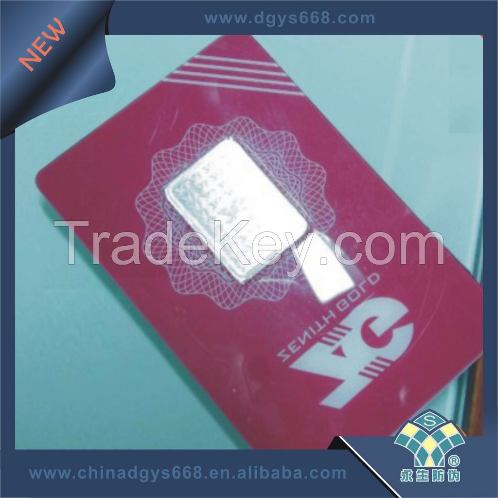 Gold coin bar packaging card set