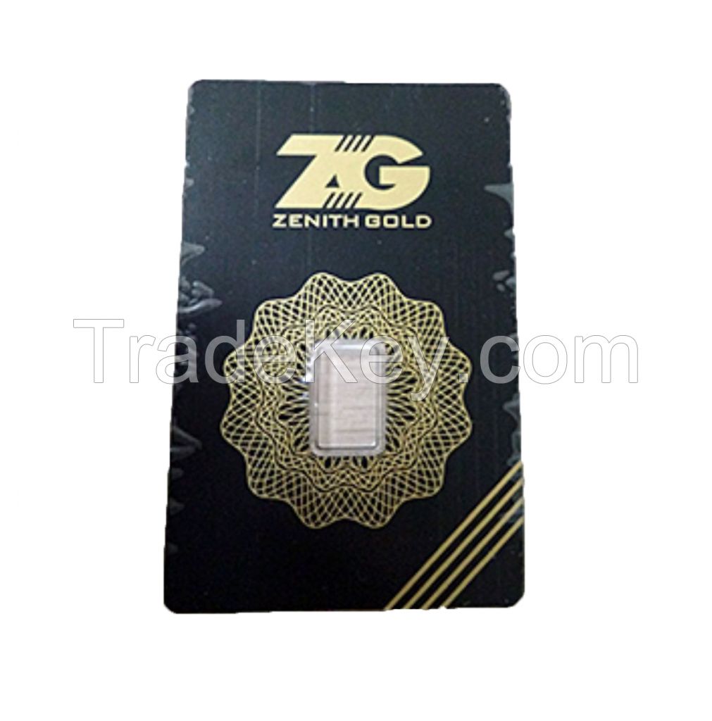 Gold coin bar packaging card set