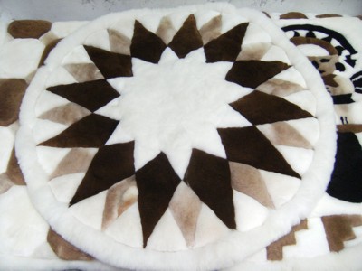 Alpaca fur rug