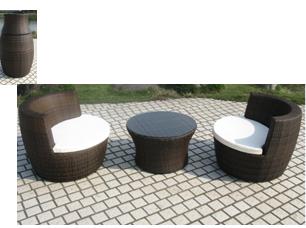 YZ-0003 Flat Rattan Sofa