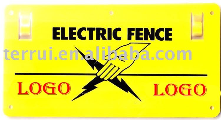 Electric Fence Warning Sign