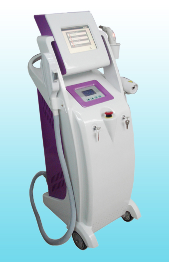 ND: YAG laser (with ruby ) E light ( IPL+ RF) and RF 3 in 1 beauty equ