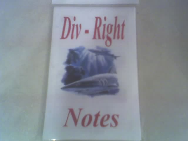 Div Right notes packet