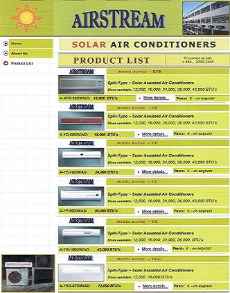 AirStream Solar Assisted Air Conditioners