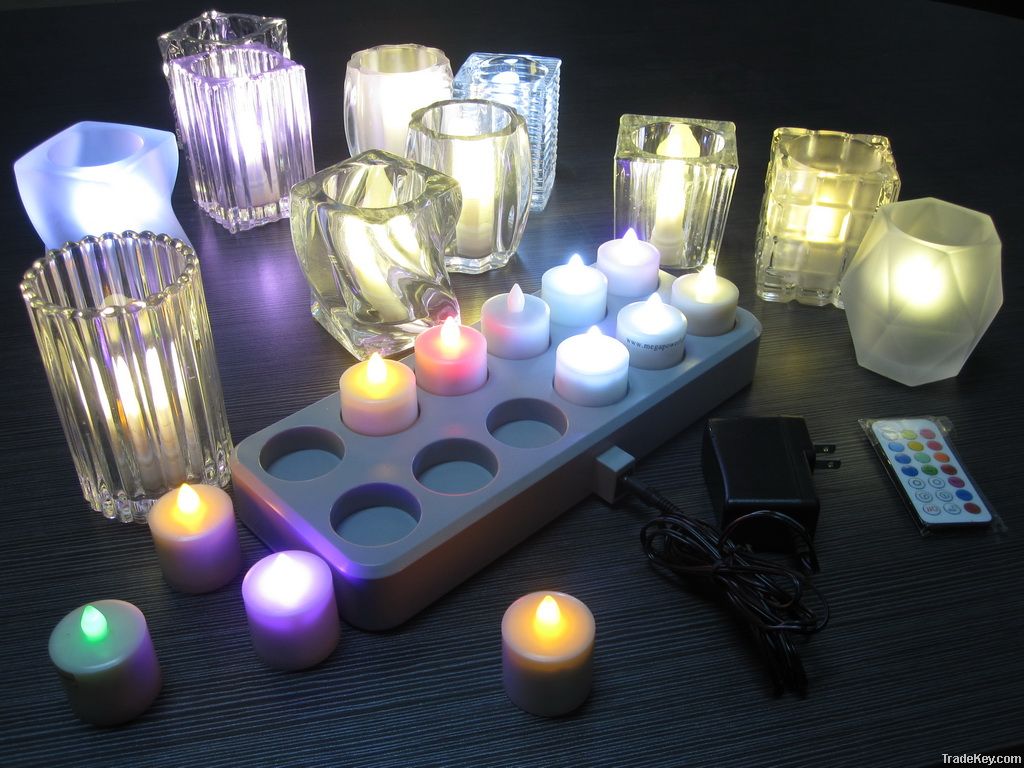rechargeable remote control LED candle