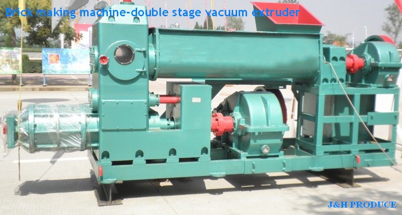 clay brick making machine-double stage vacuum extruder-JKY60/60-40
