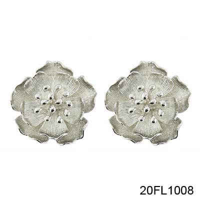 925 silver flower earring