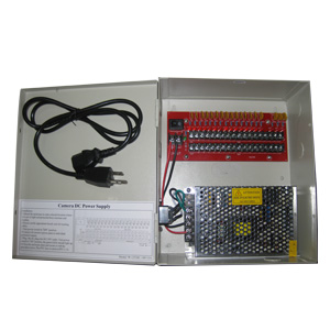 12VDC/10A 18 PTC output CCTV distributed power supply