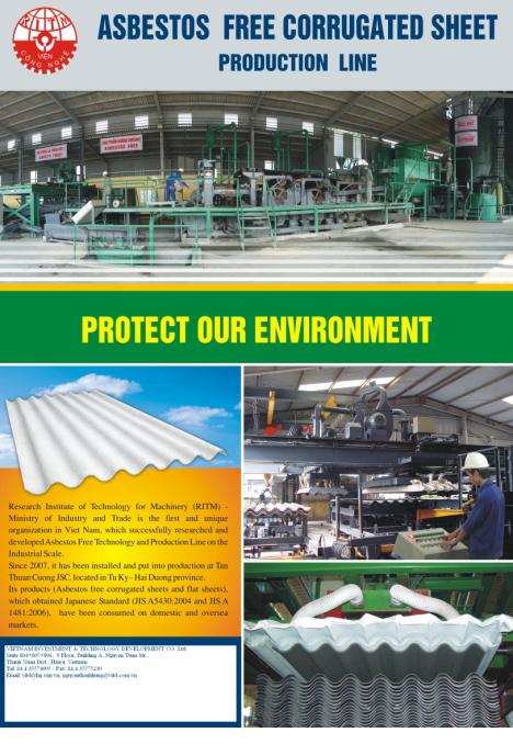 PVA fiber reinforced corrugated roofing sheet production line