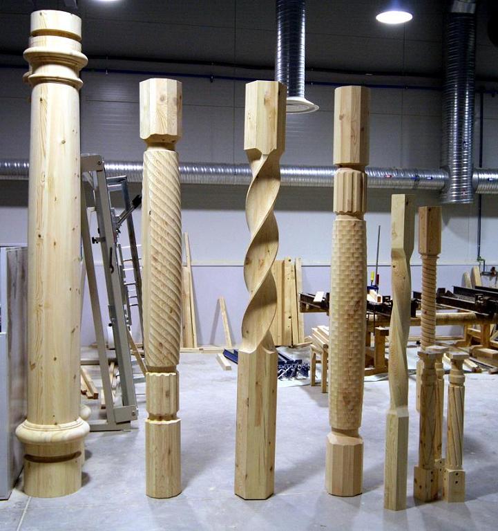 Wooden columns