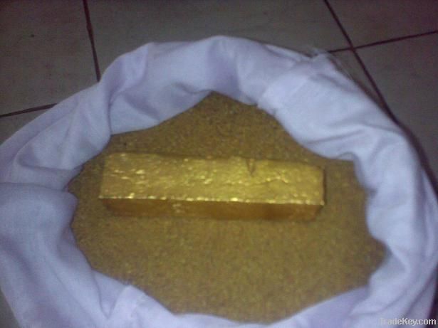 Gold dust and bars rough and uncut diamonds/ all kinds of scraps