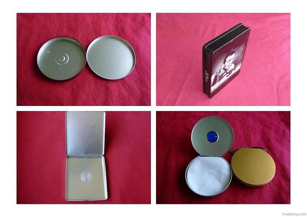 tin CD case, metal CD holder