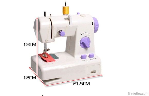 Mini multi-function hand-held electric sewing machine