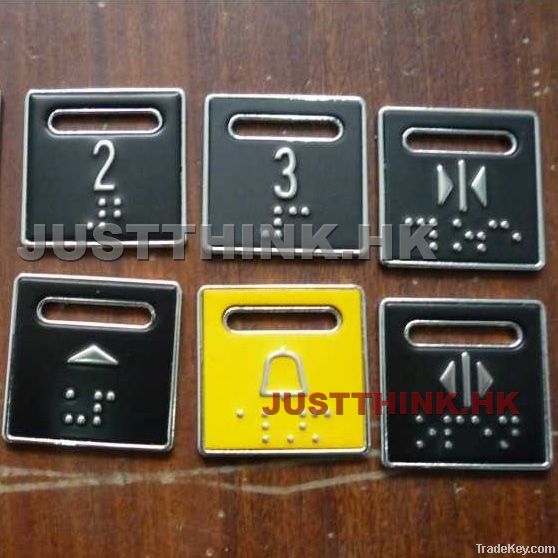 Customized ADA Elevator buttons with braille