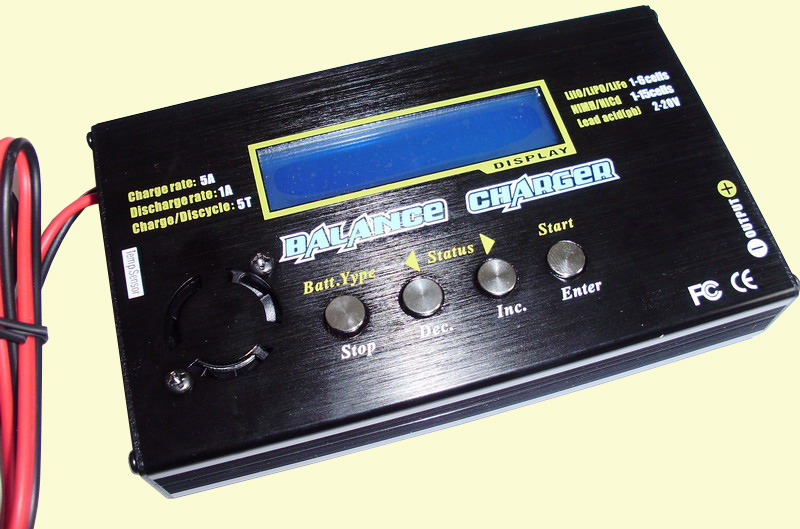Lithium balance charger/discharger, digital charger (Model: B6 V8)