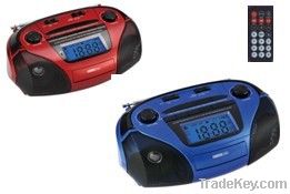 Rechargeable radio with USB
