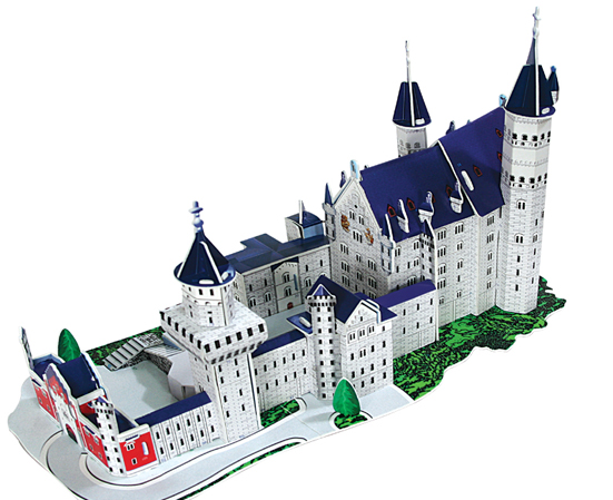 3D swan castle