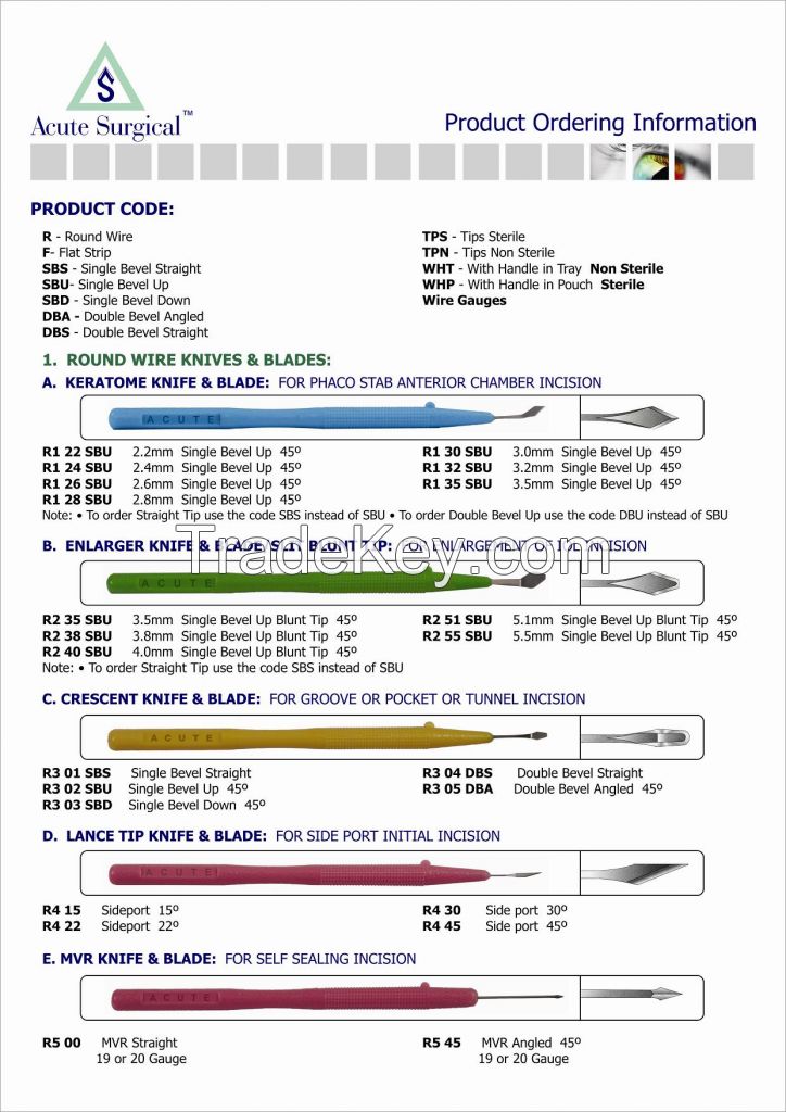 Ophthalmic Surgical Knives