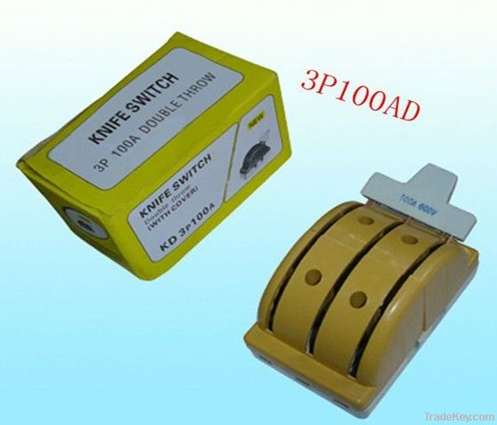 factory outlet price double throw ceramic knife switch 3P100AD